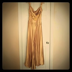 Morgan & Co. Gold Prom Dress